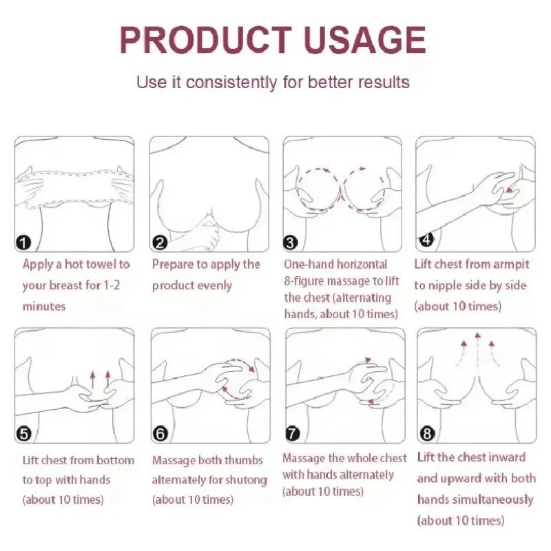 Daqan Papaya Extract Breast Enlarging Cream | Organic Breast Enhancement & Skin Elasticity Booster