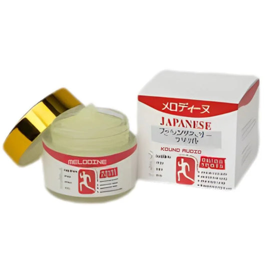 Japanese audio product with packaging on a white background
