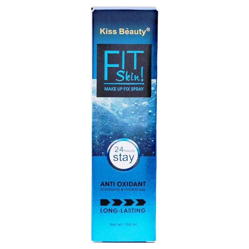 Kiss Beauty Fit Skin makeup fix spray packaging on a white background