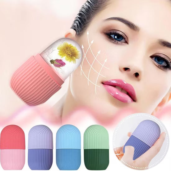 Reusable Facial Ice Roller for Face & Body | Shrinks Pores, Soothes Skin & Enhances Glow | Random Color