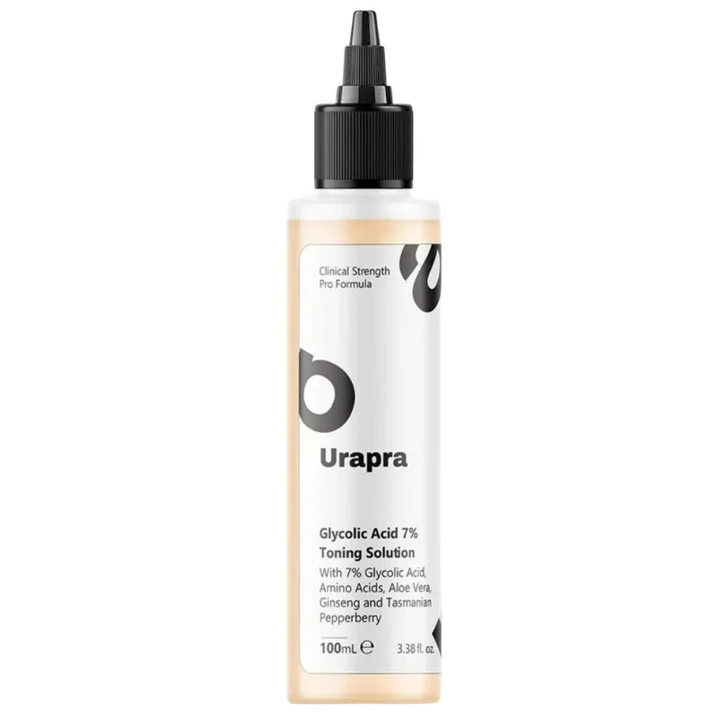 Urapra Glycolic Acid 7% Toner 100ml | Exfoliating Face Solution for Clear & Radiant Skin