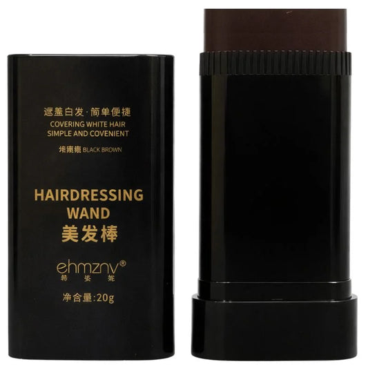 Brown Temporary Hair Color Stick | Long-Lasting Gray Coverage Hair Touch-Up Wand