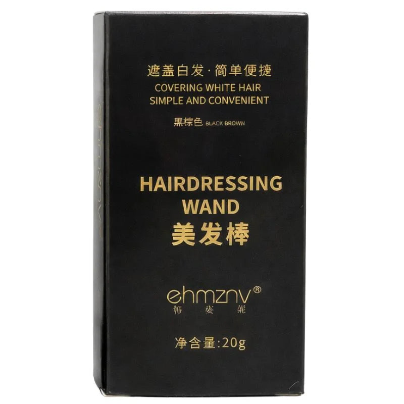 Brown Temporary Hair Color Stick | Long-Lasting Gray Coverage Hair Touch-Up Wand