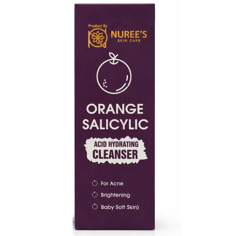 Nuree's Skin Care Orange Salicylic Acid Hydrating Cleanser box on a white background